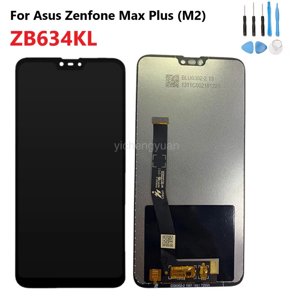 6 26 ''оригинальный AAA для Asus Zenfone Max Plus(M2) Shot ZB634KL ЖК-дисплей + сенсорный экран