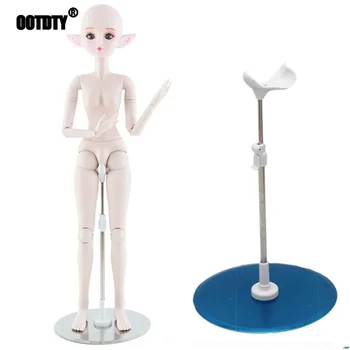 

1pc Silver 1/3 1/4 Dolls Display Stand Holder 60cm 50cm For SD Bjd Dolls Accessories Toys