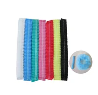 10 Pcs Disposable Hair Head Covers Net Bouffant Dustproof Anti Dust Caps Breathable Shower Bathing Hats Kitchen Industrial 1