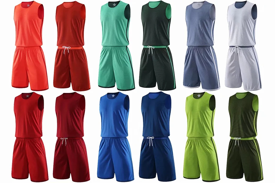 Двусторонний баскетбольный комплект для мужчин и детей; комплект униформы; двухсторонняя рубашка и шорты для мальчиков; спортивные костюмы; трикотажная одежда на заказ; униформа