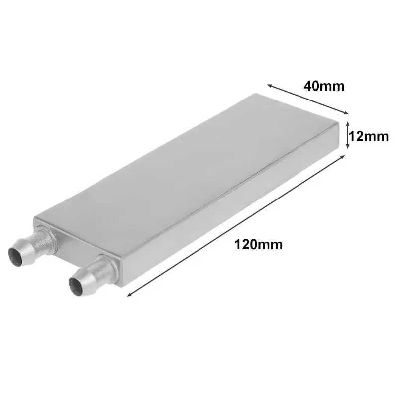 Aluminum Alloy Liquid-Water Cooling Block for Computer CPU Silver Heat Sink