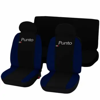 

COPRISEDILI FIAT PUNTO FODERE AUTO SEDILI BICOLORE NERO - BLU SCURO
