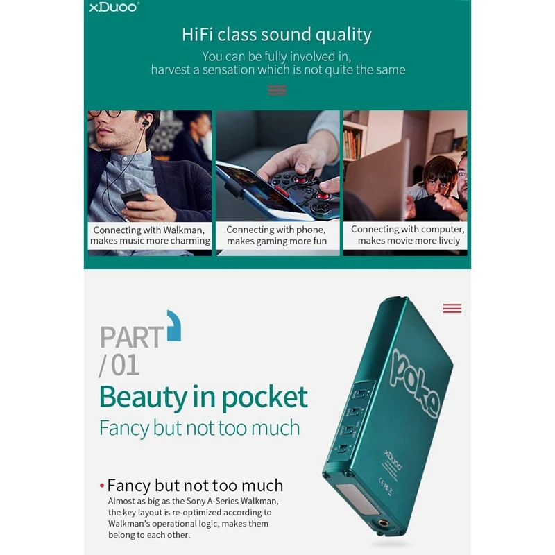 XDuoo XD 10 Headphone Amplifier DSD AK4490 DAC DSD256 32Bit 384KHz DxD PCM USB Portable Headphone Amplifier