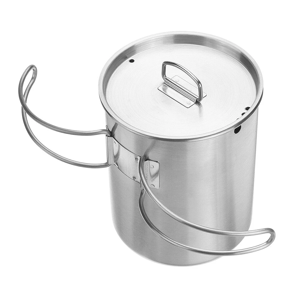 Еда портативный кофе кружка для воды с ручкой подвесной горшок из нержавеющей