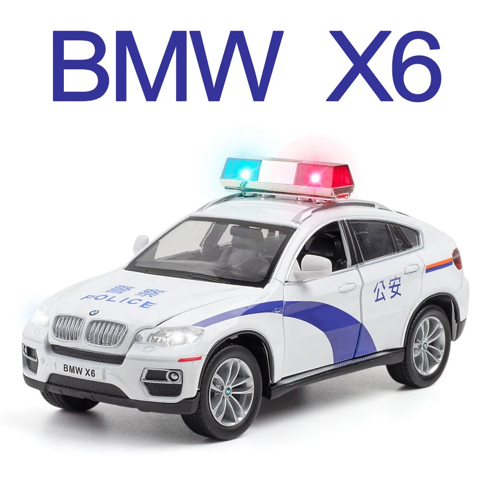 Модель литая и игрушечного автомобиля 1:26 BMW X6 из сплава с 4 открывающимися