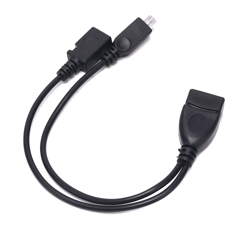 USB 2,0 type A Female 2 в 1 OTG Micro USB Host power Y Splitter USB адаптер для Micro 5 Pin Male Female кабель