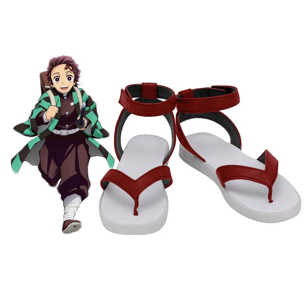 Details about   Demon Slayer Cosplay Shoes Tanjirou Nezuko All Role Sandals Custom Made Shoe