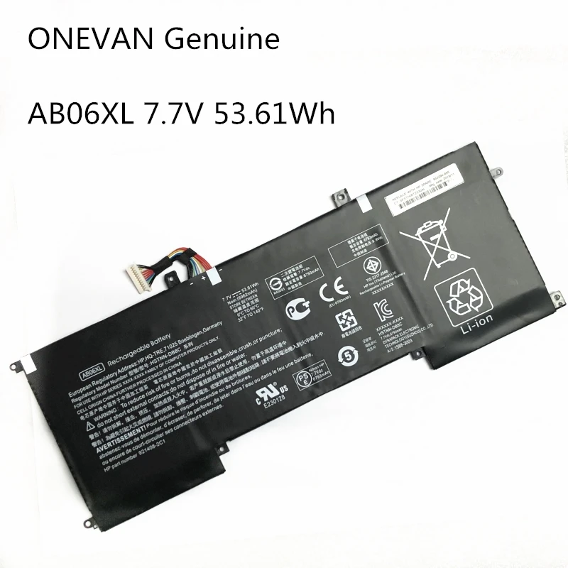 ONEVAN натуральная 53.16Wh AB06XL Батарея для hp ENVY 13-AD023TU AB06XL 921408-2C1 921438-855 TPN-I128 HSTNN-DB8C TPNI128