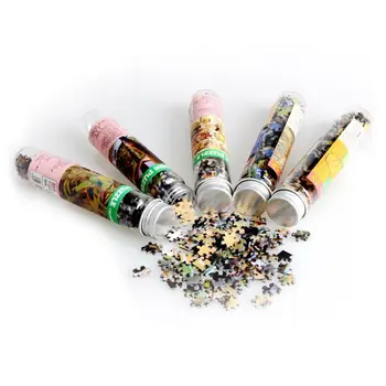 

None 150Pcs Children Adult Creative Educational Mini Jigsaw Puzzle Set with Tube Bottle Blueprint