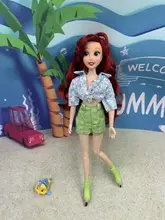  original high quality1/6 27cm doll head gift for girl collection toy long beautiful hair mermaid baby leqimowan 