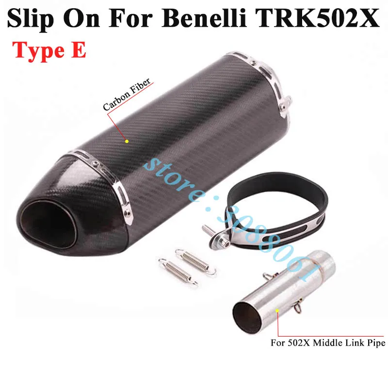 Слипоны для Benelli TRK502X TRK 502X мотоцикл Yoshimura выхлопная труба Модифицированная средняя Соединительная труба углеродный глушитель R77