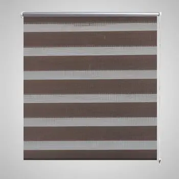 

vidaXL Zebra Blind 50 x 100 cm Coffee