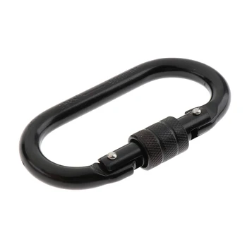 

7x Alloy Steel Screwgate Lock Carabiner Rock Ice Climbing Tree Rigging 25KN