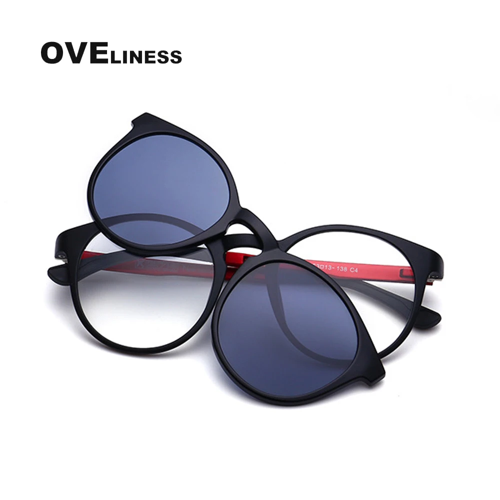 

Sunglasses Men Polarized Clip On sun glasses frame TR90 Optical Prescription eyeglasses eyewear frames women retro sunglasses