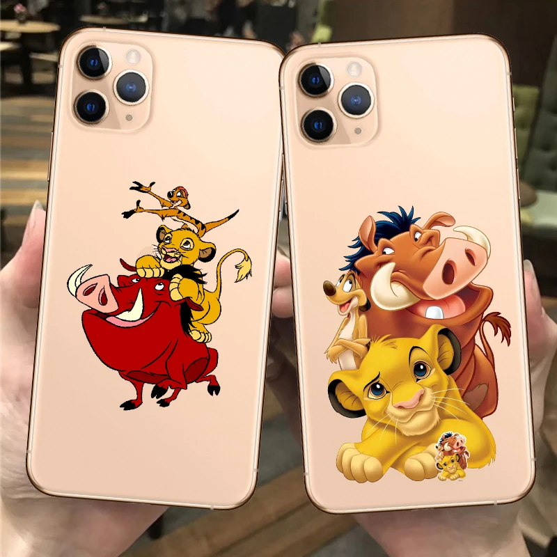 

Cutie The Lion King Simba Silicone TPU Cover Cases for Iphone SE2020 11 PRO MAX X XR XS 8 7 6 PLUS Fitted Case High Quality