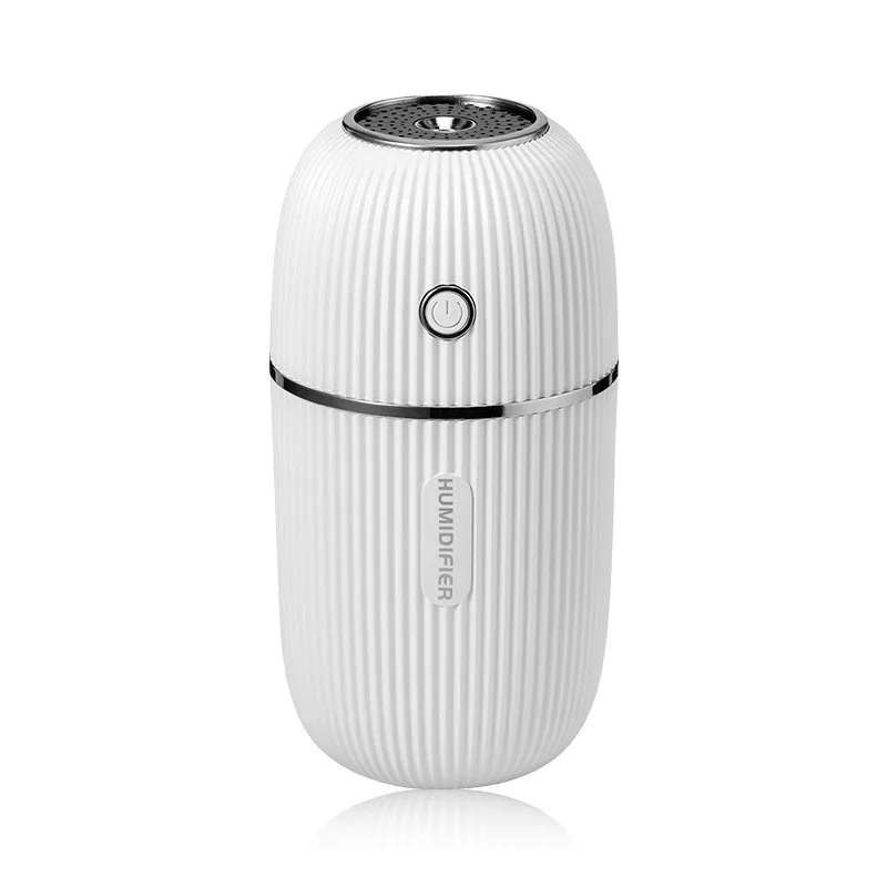 ELOOLE 300ML USB Air Humidifier For Home Office Portable Aroma Diffuser With Light Car Mist Maker Ultrasonic Humidification - Цвет: white