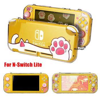 

Cat Paw Switch Lite Crystal Shell PC Hard Cover Housing Frame Transparent Protective Case For Nintendo Switch Lite Accessories