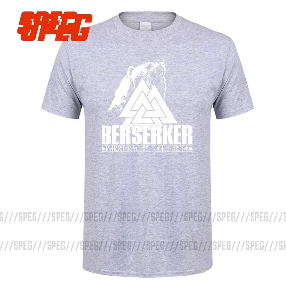 Сделанные на заказ футболки Мужская хлопковая футболка Berserker Warrior Of The North Viking
