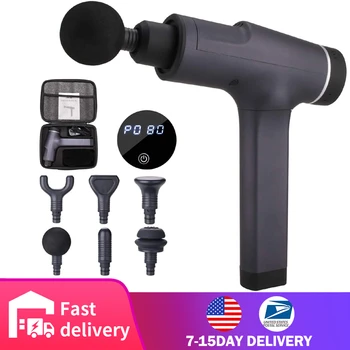 

Massage Gun Deep Tissue Percussion Muscle Massager for Pain Relief Handheld Electric Body Massager Sports Drill Portable Quiet
