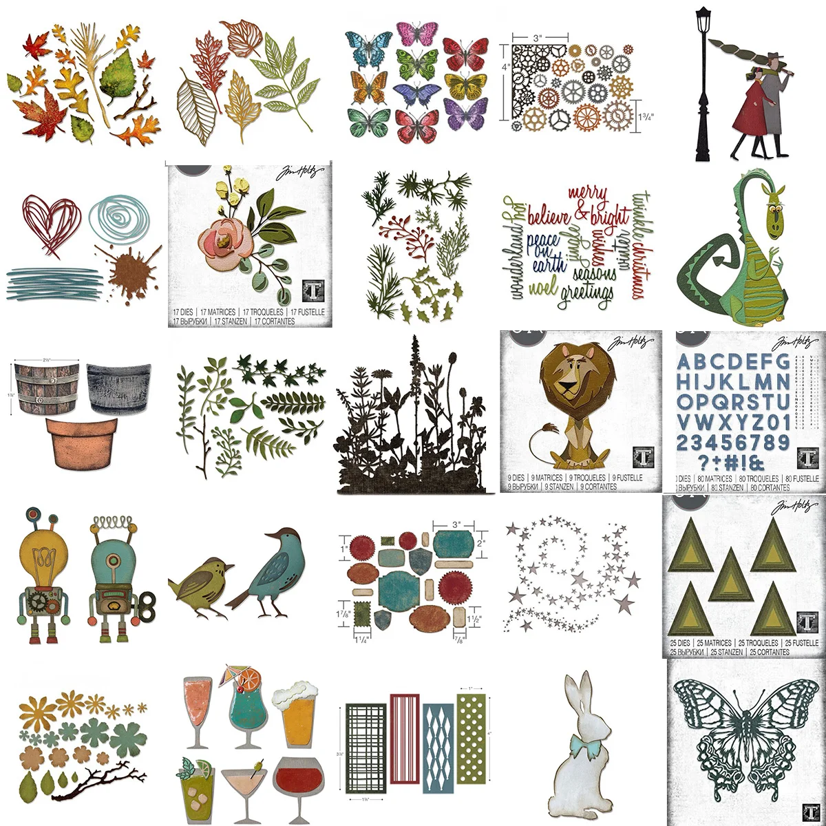 GLOBLELAND Matrices De Découpe De Fleurs Et Oiseaux Pour