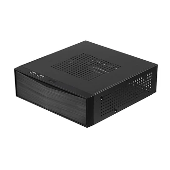 

Desktop Power Supply Gaming HTPC Host Office Home 2.0 USB Mini ITX with Radiator Hole Computer Case Practical Horizontal Chassis