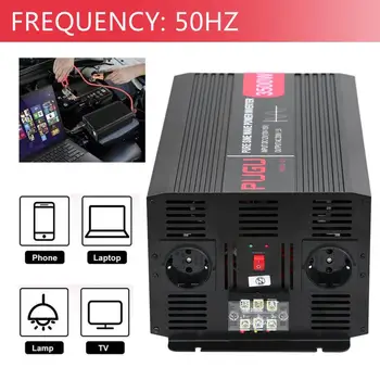 

New Automobile Power Inverter 3500W 7000W Car Power Converter Pure Sine Wave Voltage Transformer Vehicle Power Supply EU Plug