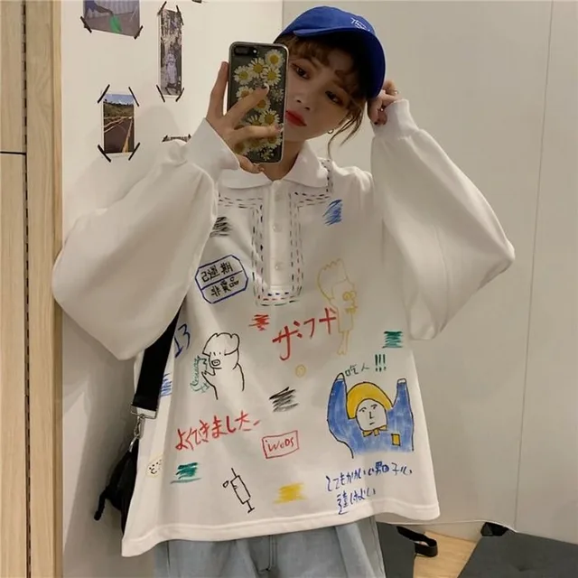 polo shirt under sweatshirt