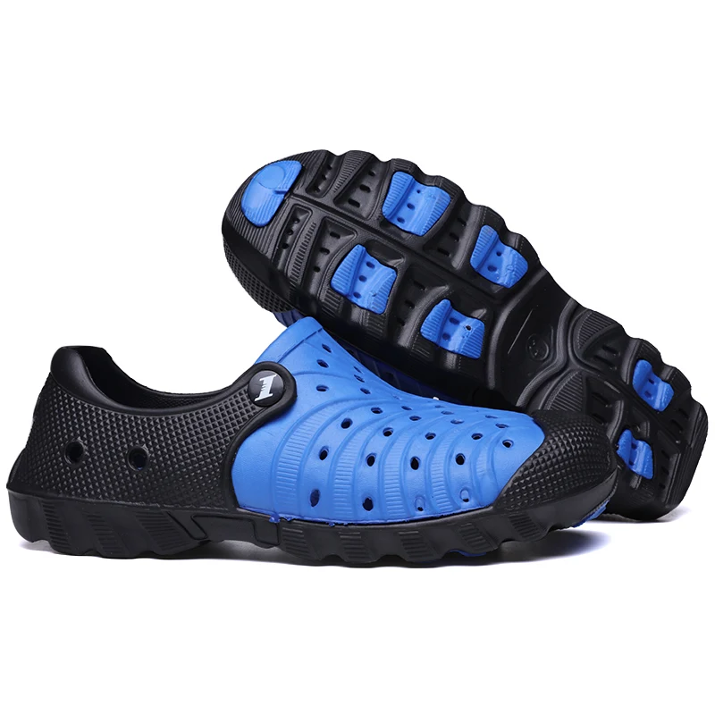 

New Summer Men's sandals Outdoor Hollow Out Beach Water Flats Slip On Breathable Lightweight Sandals Zapatos Hombre