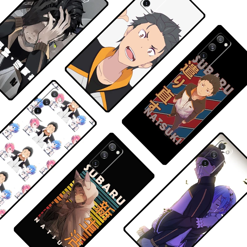 Чехол Natsuki для Subaru Re Zero чехол Samsung Galaxy S21 Ultra S20 FE S8 S9 S10 Note 10 Plus 20 задняя крышка |