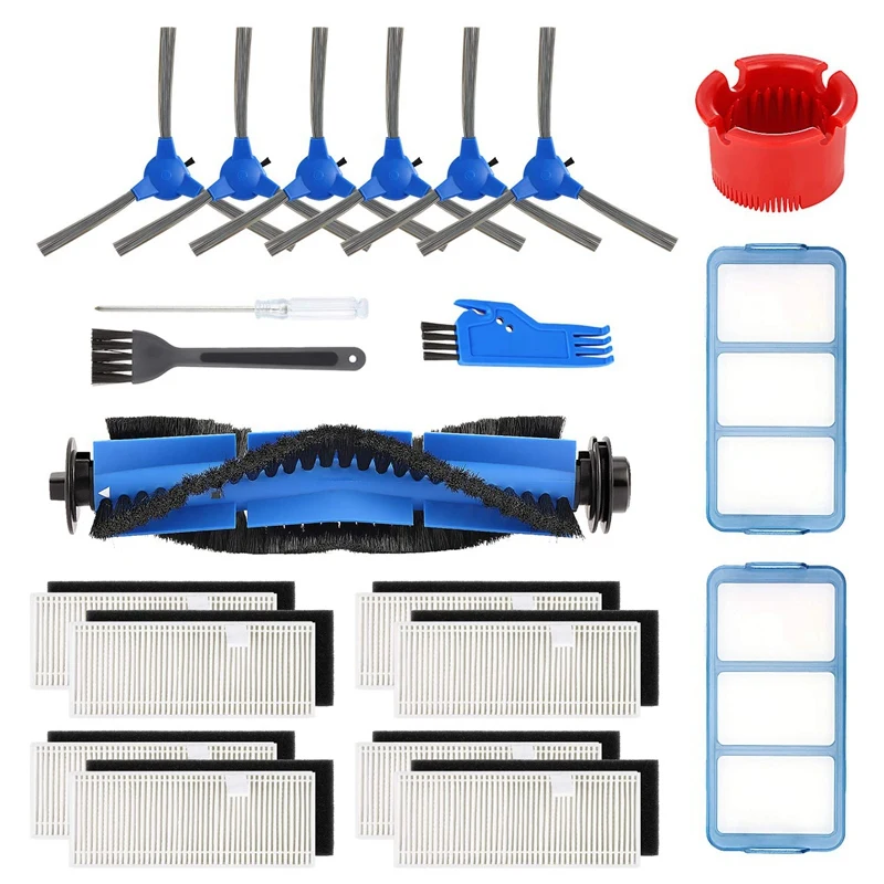 

Accessory Kit for Eufy Robovac 11S Robovac 30 Robovac 30C 8 Filters + 6 Side Brushes + 2 Primary Filters + 1 Rolling Brush Repla