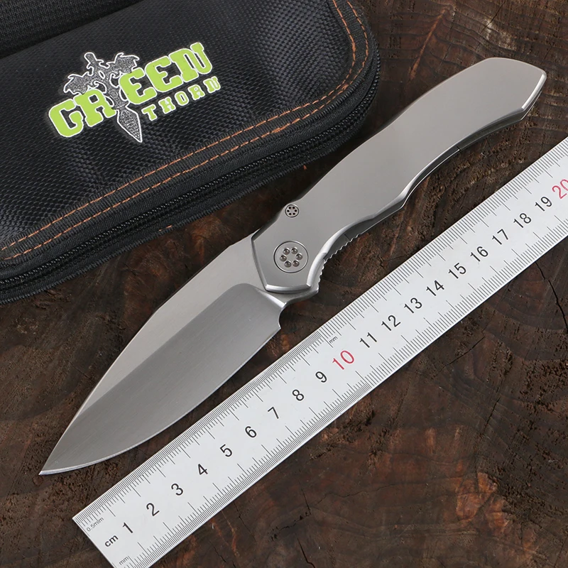 Складной нож Green thorn Amax s35vn практичный клинок из титанового сплава с рукояткой для