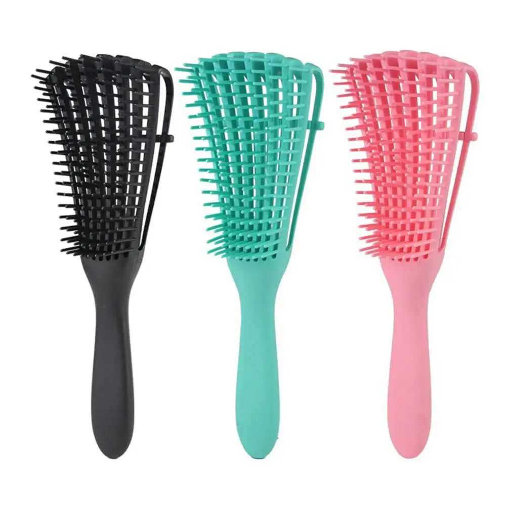 Eight claw Comb Straight Curly Hair Comb Plastic Breathable Fluffy Oil Massage Comb Essential Octopus Ribs 3