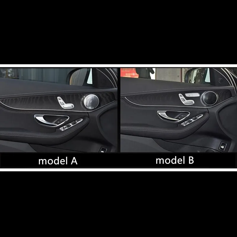 For-Mercedes-Benz-C-class-W205-2015-18-Carbon-Fiber-Style-Car-Door-Panel-Cover-Trim (4)