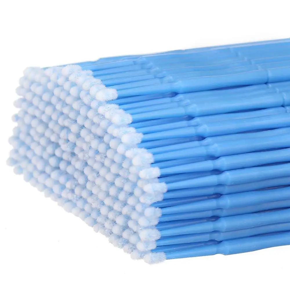 500pcs Mini Eyelash Swab Disposable Brush Applicators Eyelashes Extensions Makeup Glue Remover Cleaner Mascara Beauty Brush 2