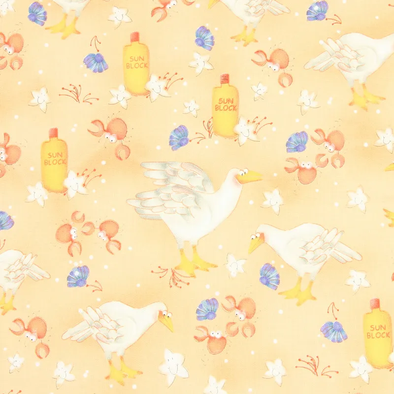 Наполовину ярдовая однотонная хлопковая ткань с рисунком животных из Северной Европы, ручная работа, платье для одежды, детская одежда, хлопок, CR-200