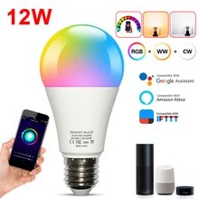 

E27 WiFi LED Light Bulb RGBCW Color Changing Bulb Voice Control Home Smart Life
