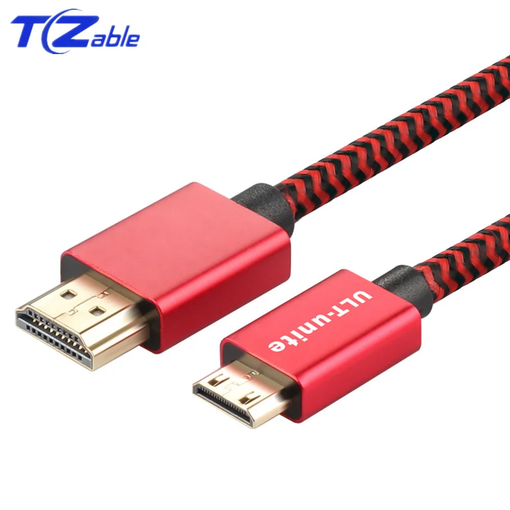 HDMI к Mini HDMI кабель 2,0 4K 60Hz HD линия Позолоченный разъем HDMI шнур для компьютера проектор камера монитор ноутбук Mini HDMI