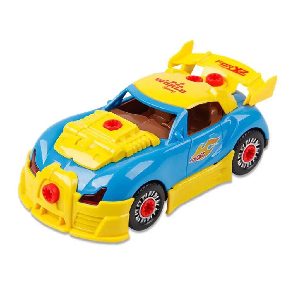 Bugatti GloryStar Дети DIY Think Gizmos разлучить игрушечный гоночный автомобиль электрическая отвертка инструменты ум и руки - Цвет: Bugatti
