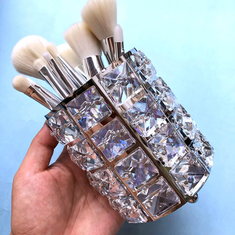 Bling hot-selling набор кистей для лазерного макияжа с кристаллами и бриллиантами