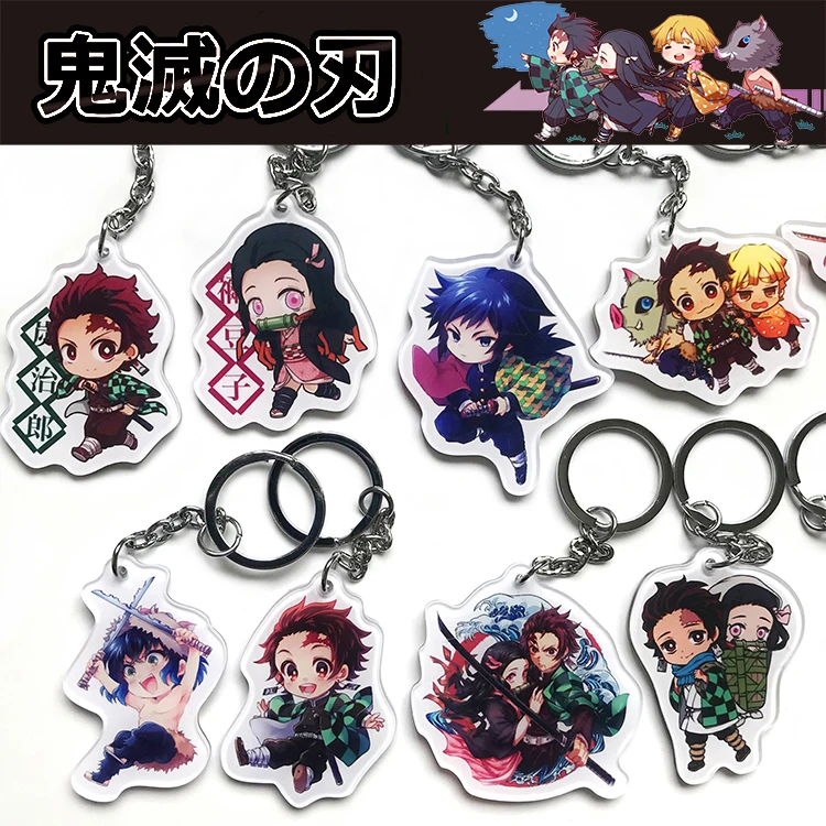 Demon Slayer: Kimetsu no Yaiba акриловый брелок для ключей аниме Kamado Tanjirou