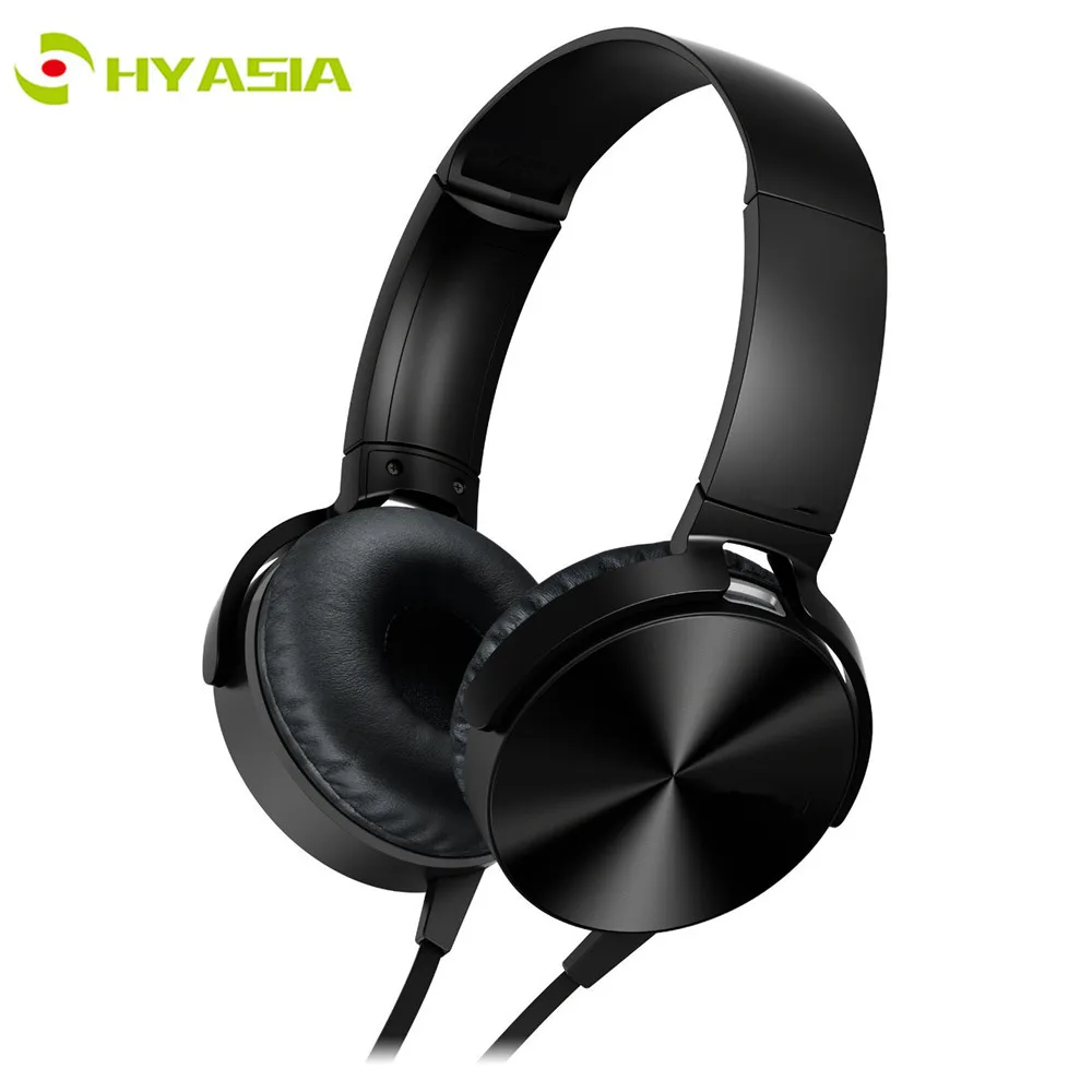 HYASIA 3 5mm Wired Headphone Earphone Headset with Mic Noise Cancellation Corded Headphones Earphones for SONY Mobile PC XB450