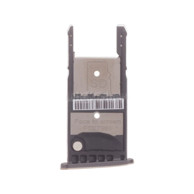 Лоток для сим-карт+ лоток для карт памяти Micro SD для Motorola Moto G5 Plus слот для карт гибкий кабель, сменная деталь для Motorola запасные части - Цвет: Black