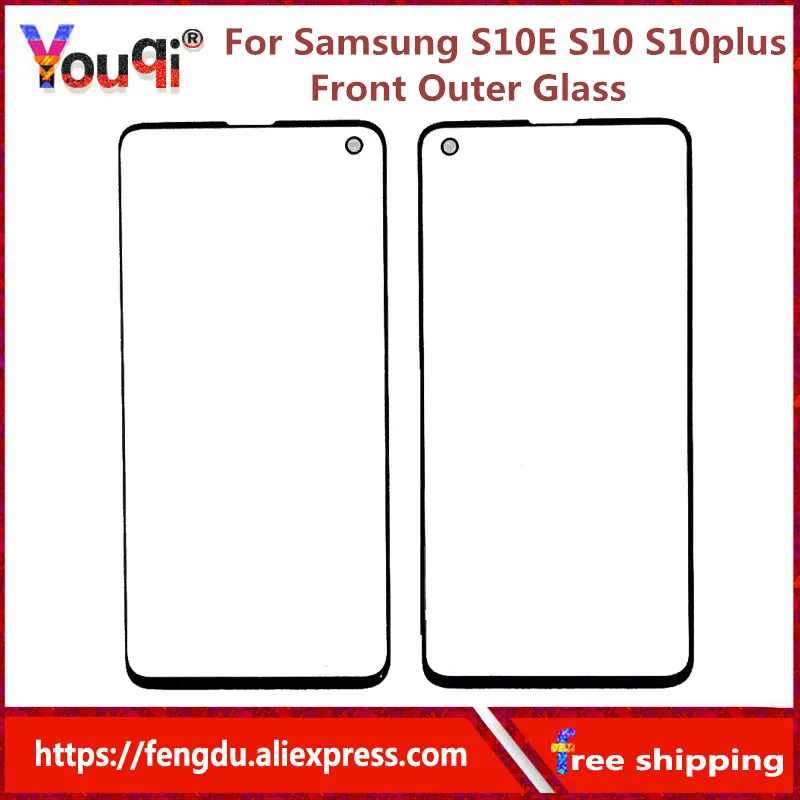 

S10E S10 S10 Plus Front Outer Glass Lens Cover replacement For Samsung Galaxy S10e s10plus note8 note9 LCD glass