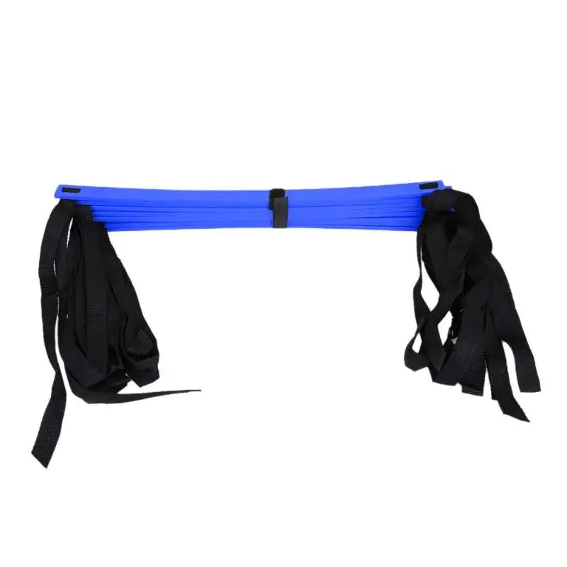 Sports Training Stairs Agility High-quality Plastic Portable Delicate 12 Rung Nylon Straps Ladders Soccer Speed Ladder - Цвет: 6M12 Rung-Blue