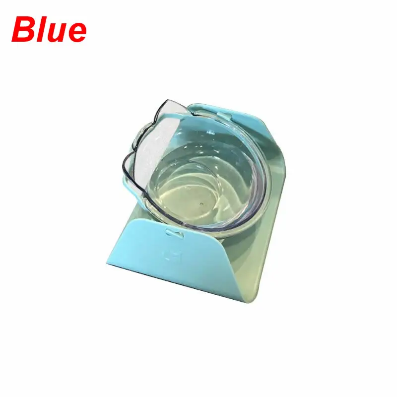 Blue 15 градусов портативные миски для кошек коническая Регулируемая питательная миска для домашних животных миска для кормления собак и кошек миски для питьевой воды посуда - Цвет: Blue