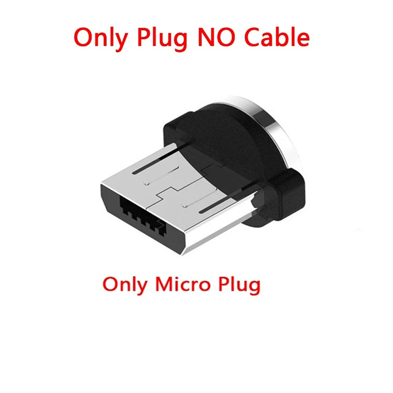 Магнитный кабель USB Micro usb type C для Honor 10 9 8 Lite Honor 8A 8S 8X 8C 6C 7C 7A Pro 8X Max QC 3,0 Быстрая зарядка - Цвет: Only Micro Plug