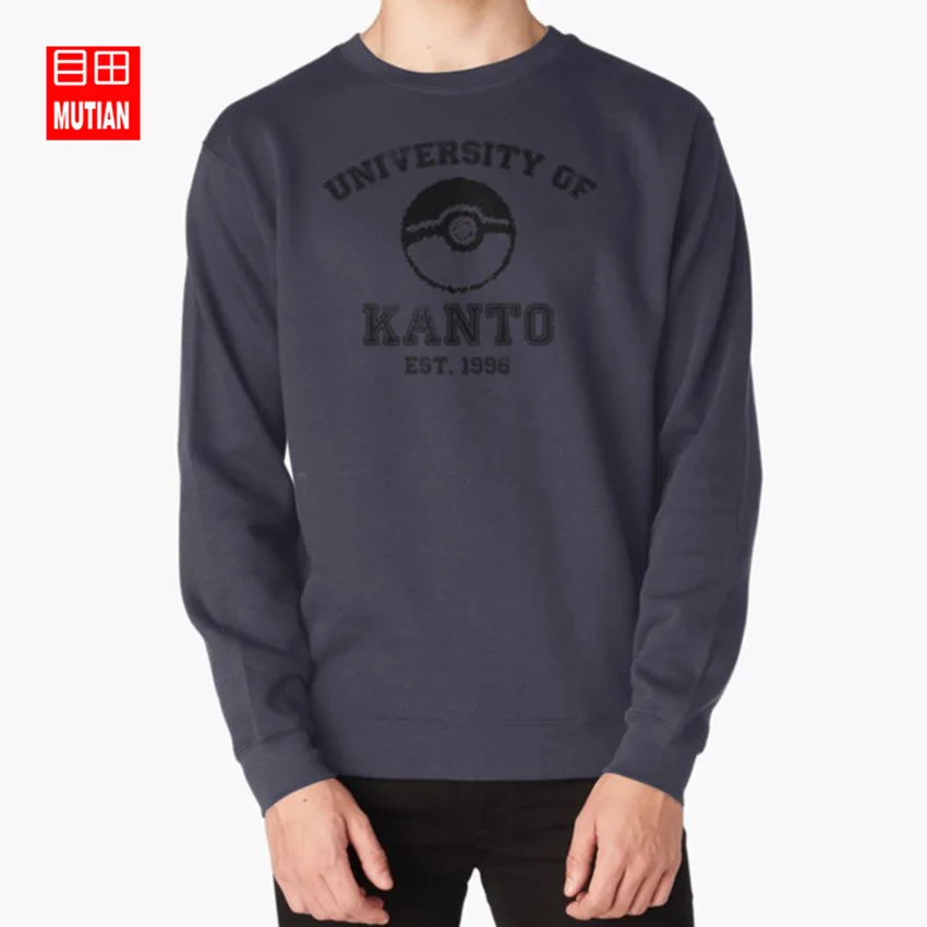 navy-sweatshirt Университет Канто толстовки Университет Канто джохто синно унова hoenn pokeball игры - Цвет: navy-sweatshirt