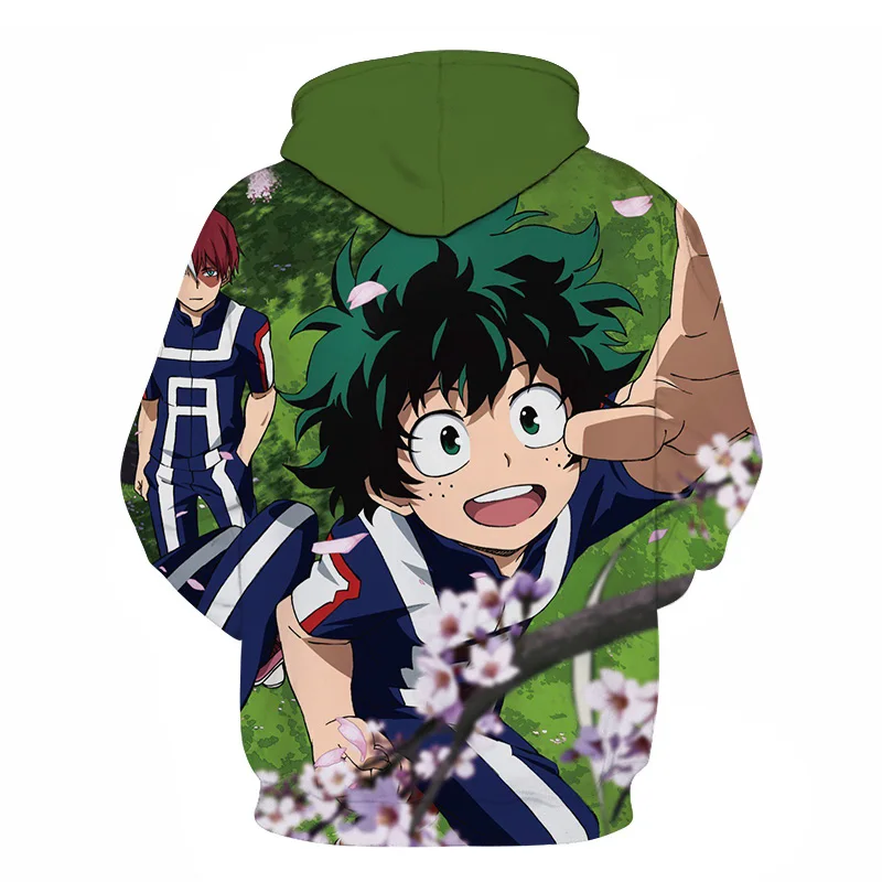My Hero Academia Boku 3D Anime Printed Pullover Hoodies  