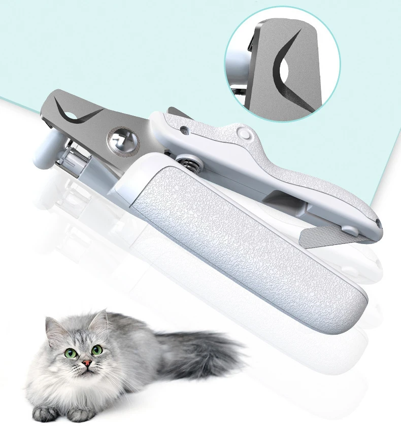 

Светодиодная машинка для стрижки когтей для домашних животных, безопасный прибор для когтей, ножницы для груминга собак и кошек, триммер