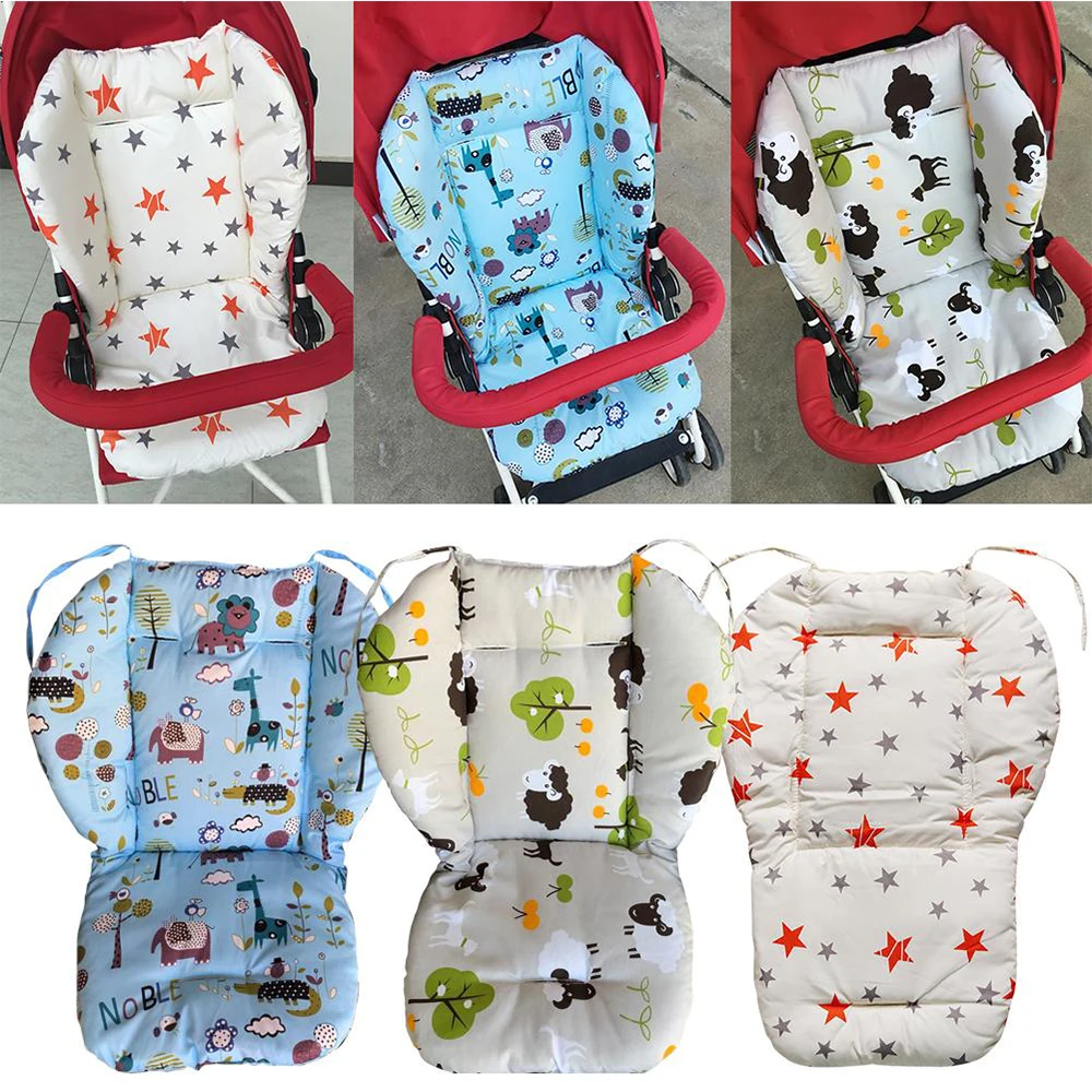 Newborn Baby Thick Stroller Soft Seat Cushion Liners Dots General Cotton Mat Pad 